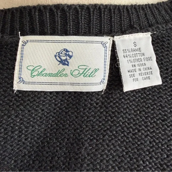 Women's Classic Equestrian Cardigan Bit Bridle Crest Houndstooth Buckle S - Picture 3 of 7